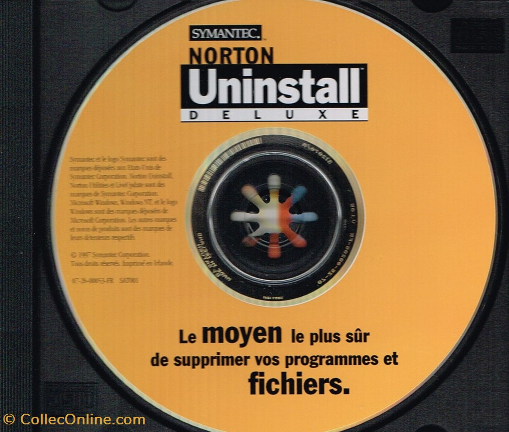 Norton Uninstall Deluxe informatique logiciels norton uninstall deluxe