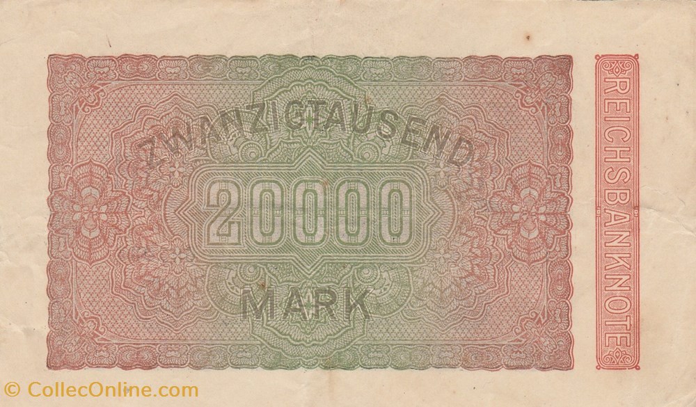 Allemagne-20000 Mark-20-02-1923 billets allemagne 20000 mark 20 02 1923