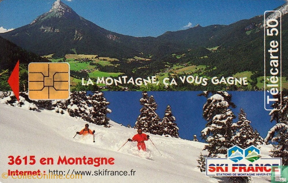 France- Ski France- Solaïque 03 (1990) divers telecartes cartes telephoniques france ski france solaique 03 1990