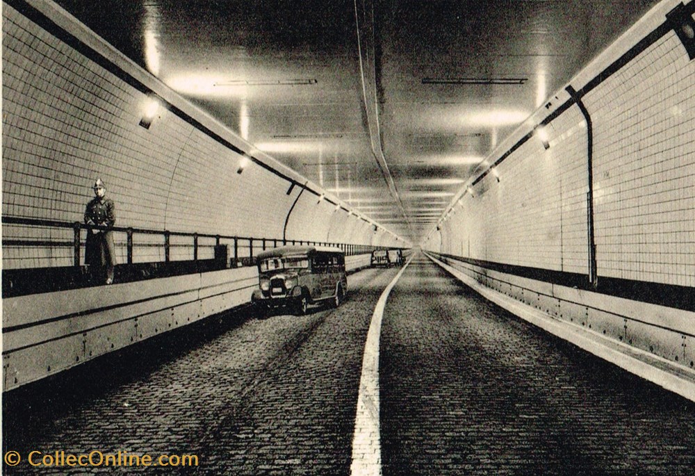 cartes postales belgique anvers tunnel sous escaut