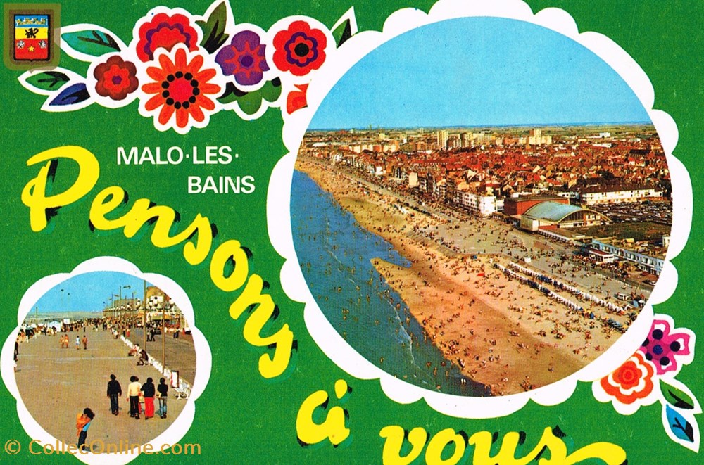 cartes postales france nord malo les bains