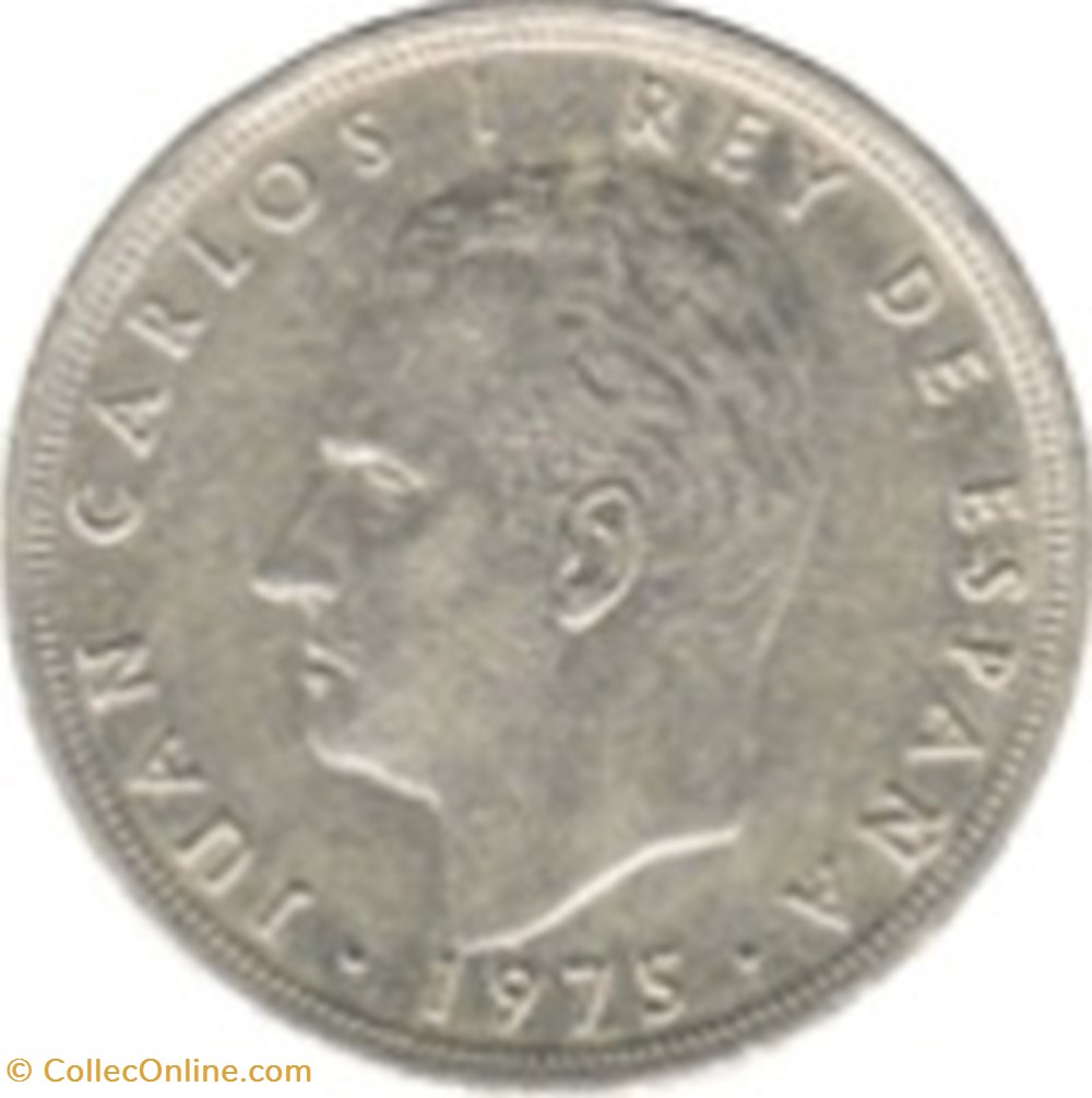monnaies monde 5 pesetas espagne 1975 80