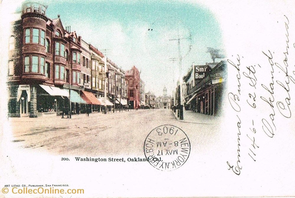cartes postales etats unis oakland washington street