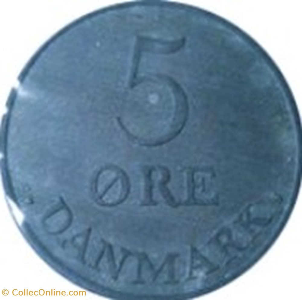 5 øre - Frédéric IX Danemark 1956 monnaies monde 5 re frederic ix danemark 1956