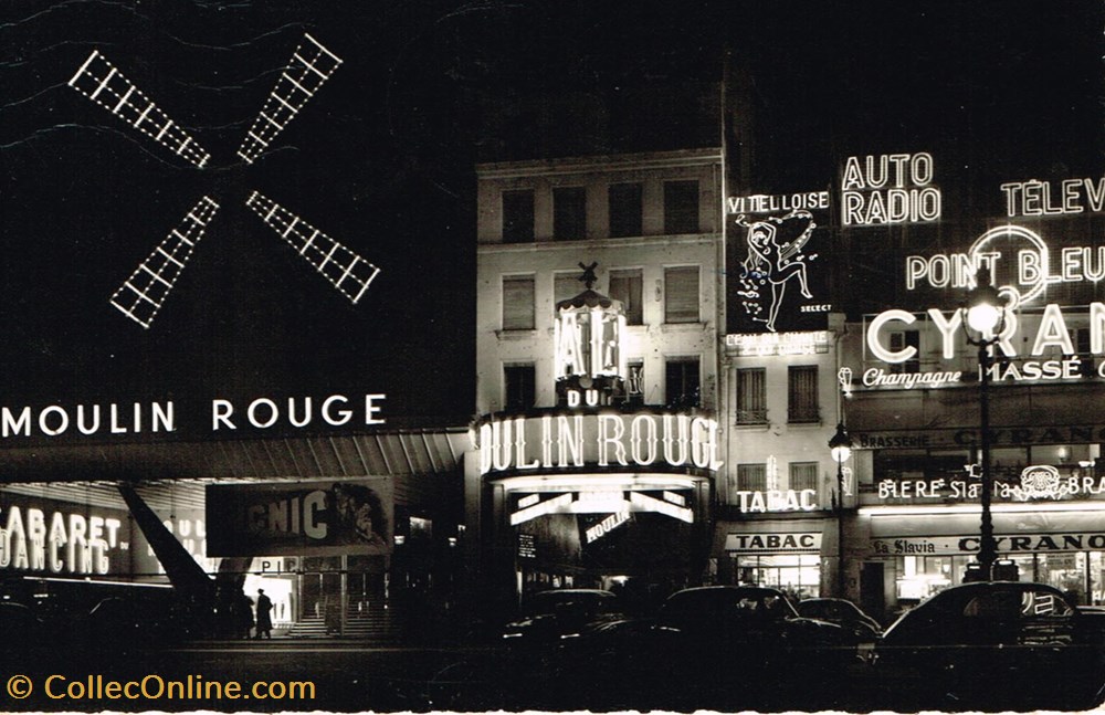 cartes postales france paris le moulin rouge