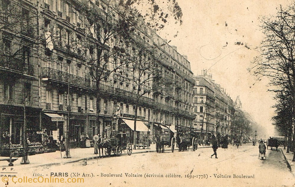 France-Paris-Bd Voltaire cartes postales france paris bd voltaire