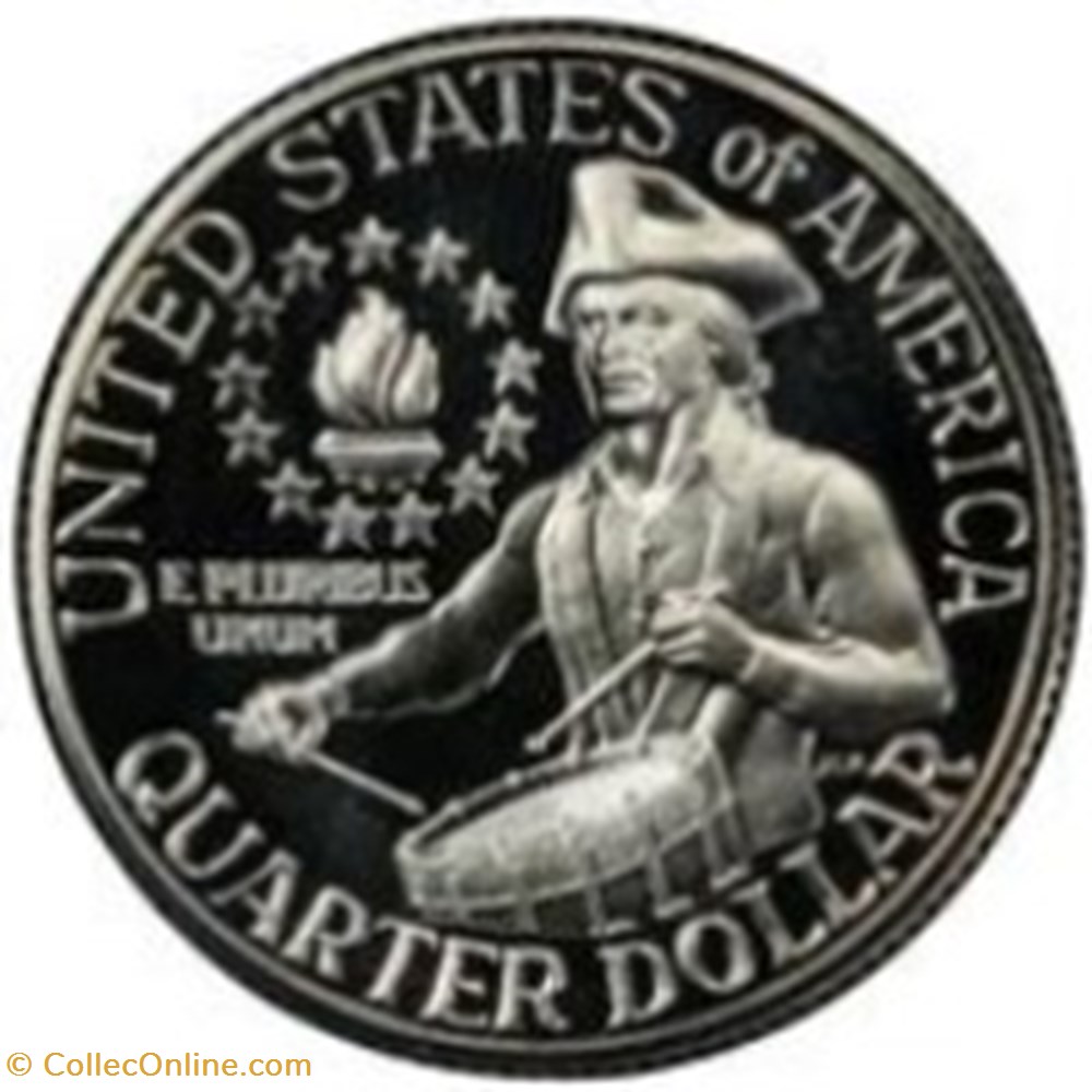 Etats Unis-¼ Dollar "Washington Bicentennial Quarter 1976 S monnaies monde etats unis dollar washington bicentennial quarter 1976 s