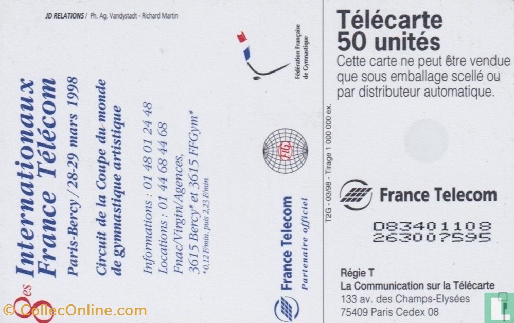 France- Bercy 1998- Oberthur 01 (1992) divers telecartes cartes telephoniques france bercy 1998 oberthur 01 1992