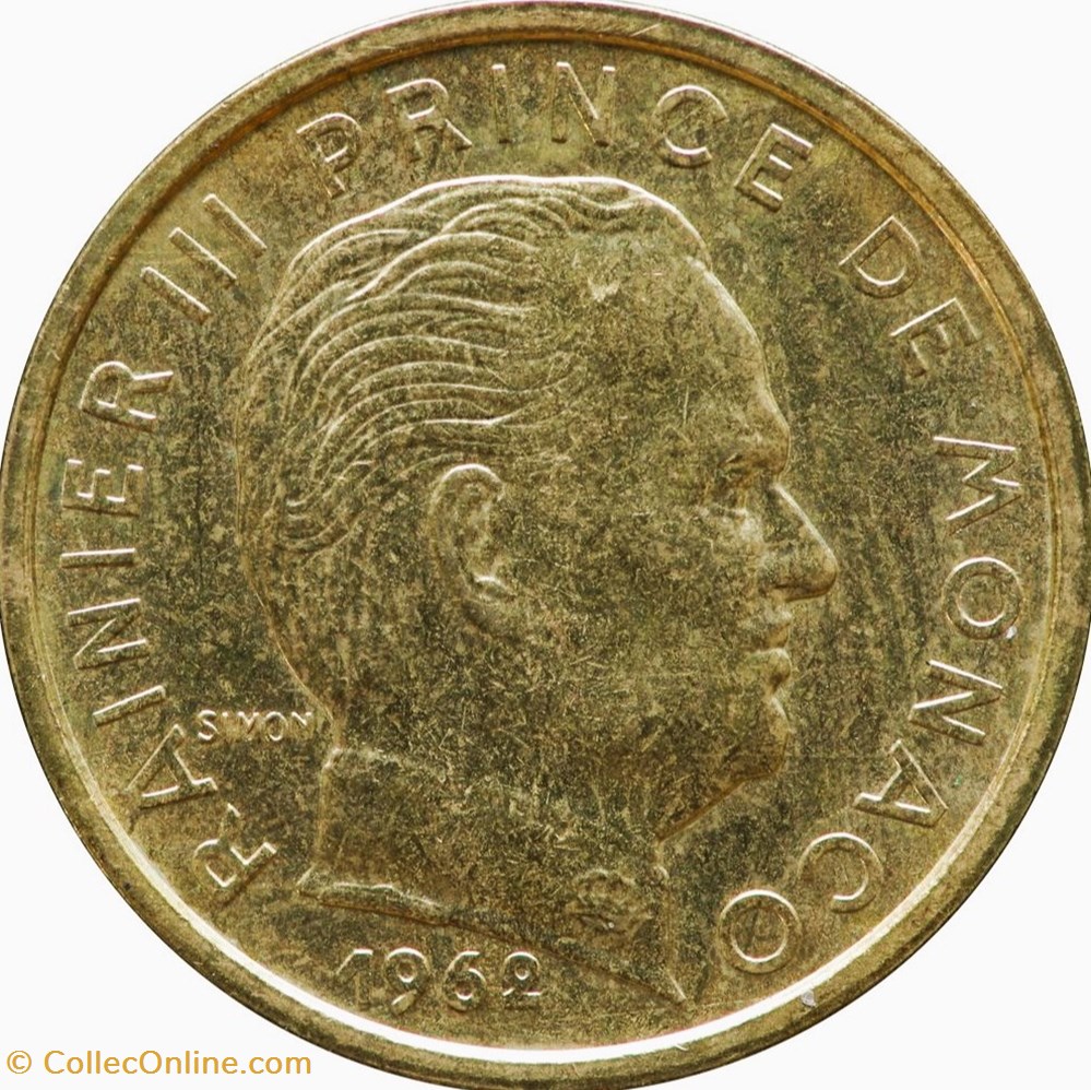 10 centimes Monaco 1962 - Rainier III monnaies monde 10 centimes monaco 1962 rainier iii