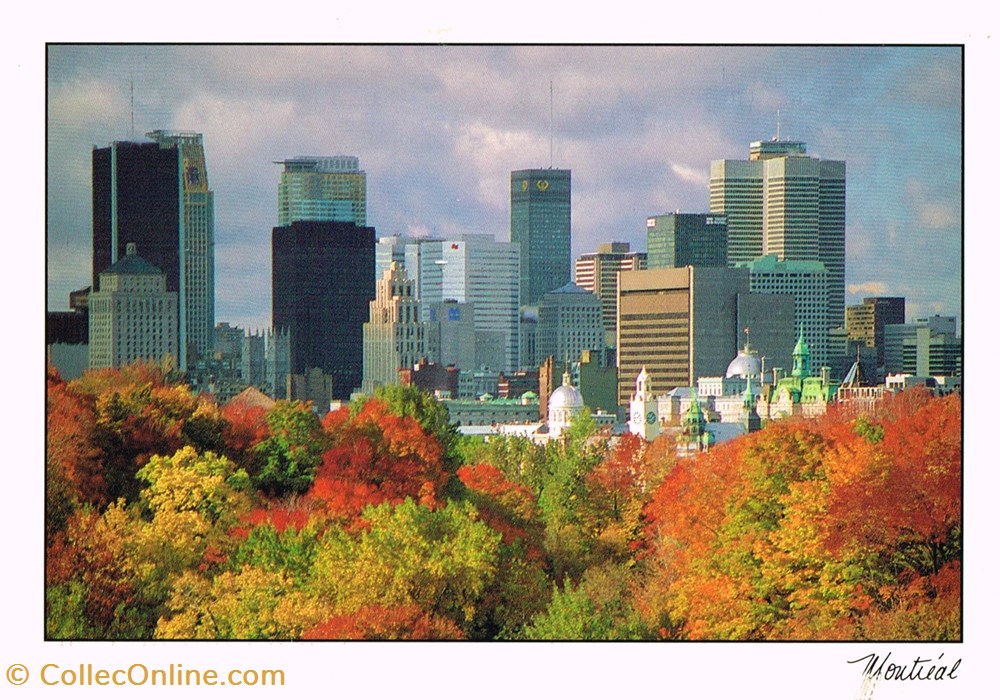 cartes postales canada montreal downtown et saint helene