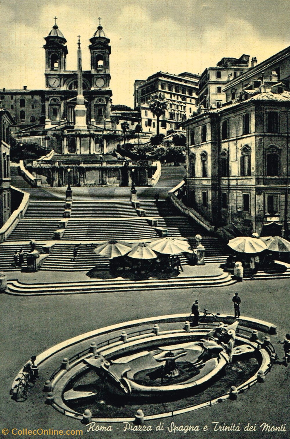 cartes postales italie rome place espagne