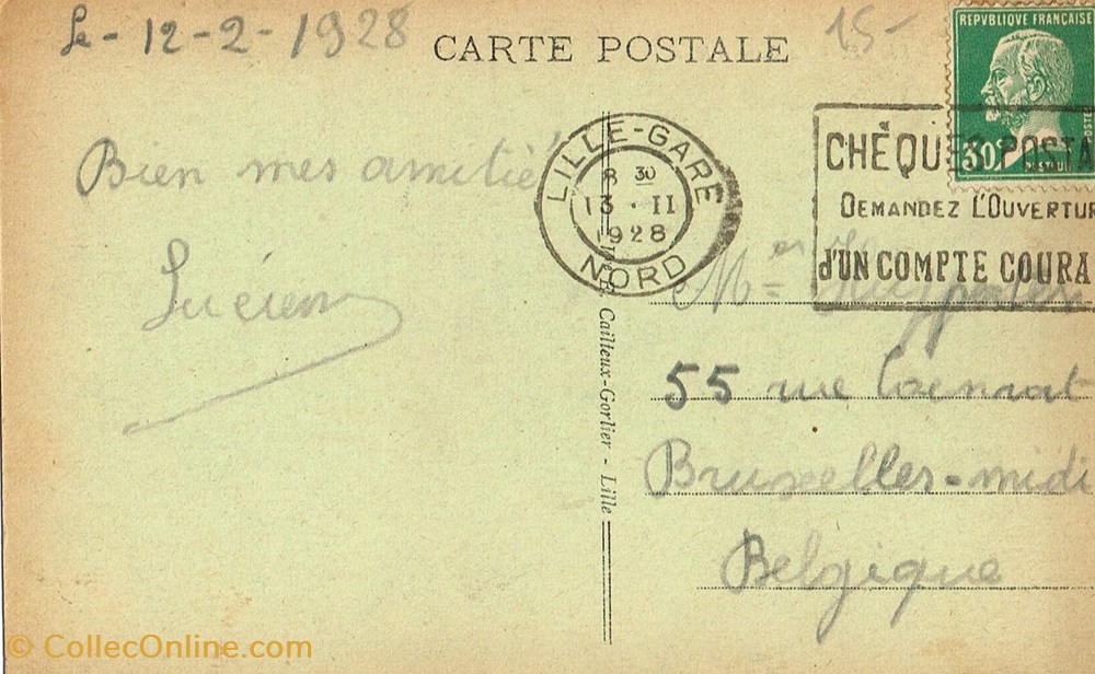 cartes postales france nord lille gare