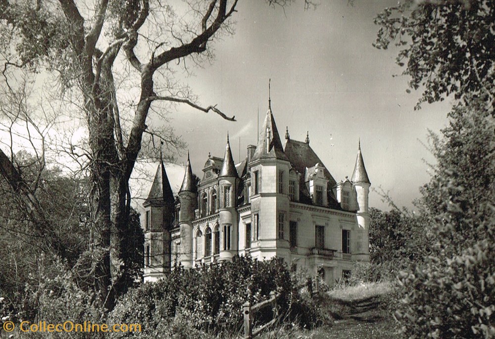 cartes postales france indre et loire chateau de monchenain