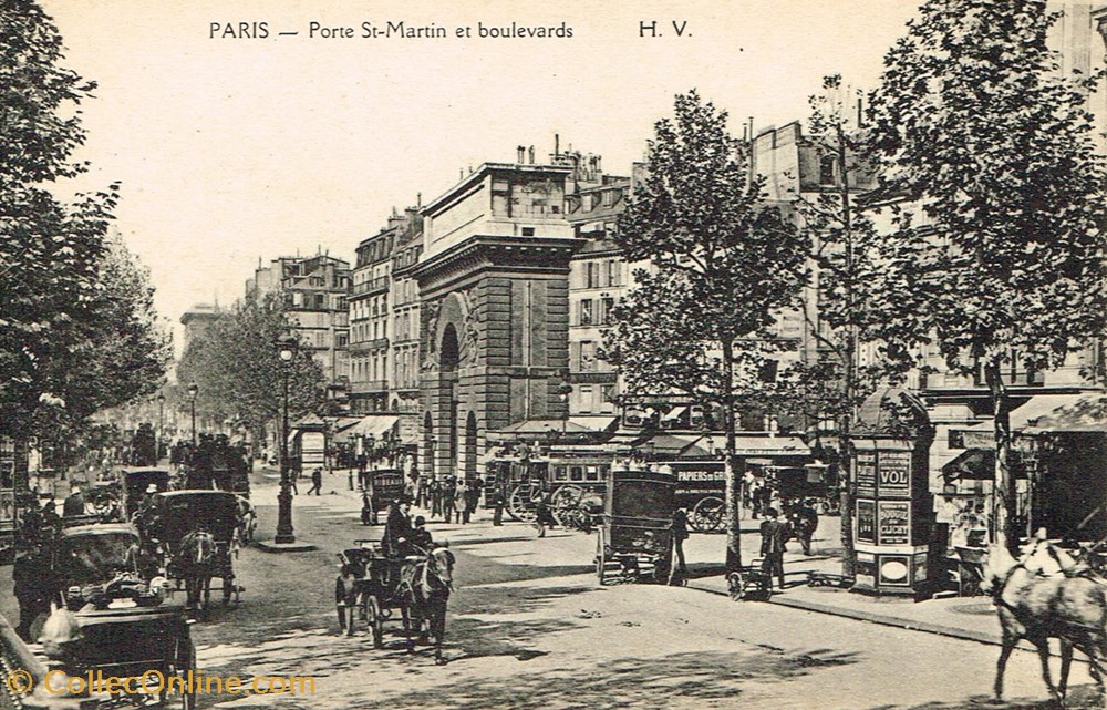 France-Paris-Porte Saint Martin cartes postales france paris porte saint martin