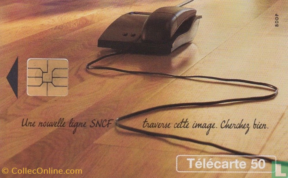 divers telecartes cartes telephoniques france sncf ligne directe solaique 03 1990