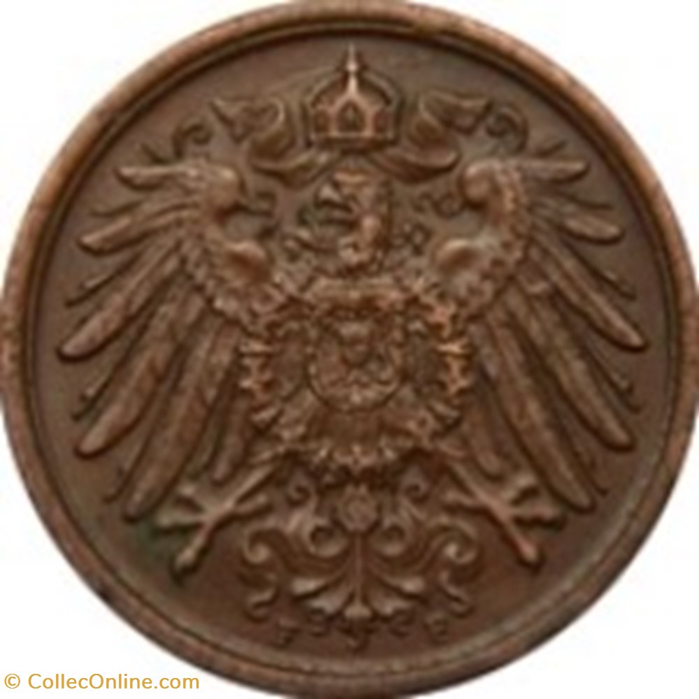 2 Pfennig Allemagne 1907 (G) monnaies monde 2 pfennig allemagne 1907 g