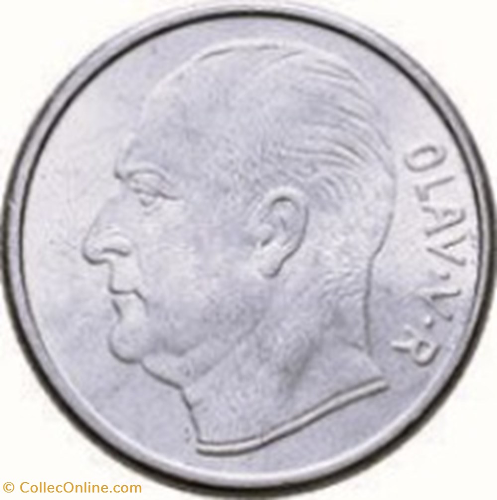 1 couronne Norvège 1967 monnaies monde 1 couronne norvege 1967
