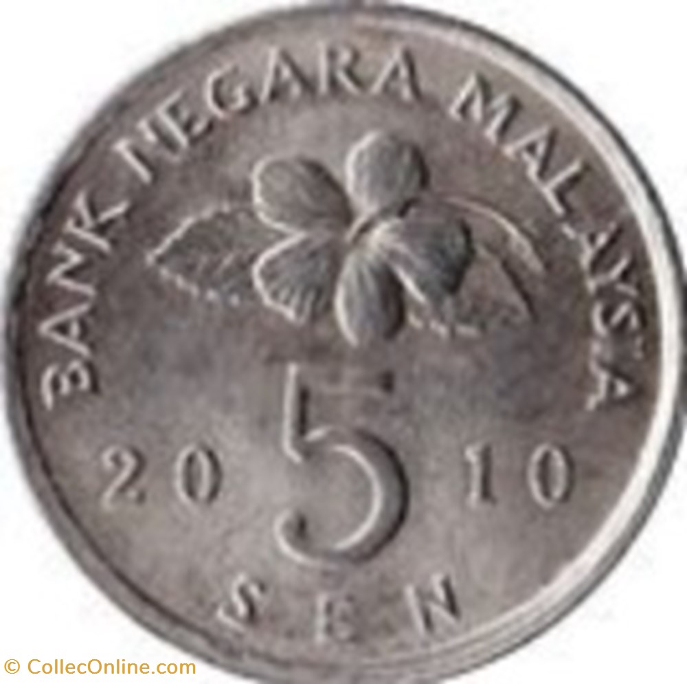 monnaies monde 5 sen malaisie 1995