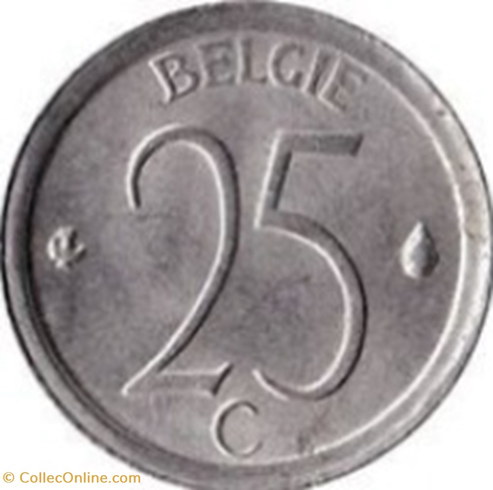 25 cent (Néerlandais) Belgique 1973 monnaies monde 25 cent neerlandais belgique 1973