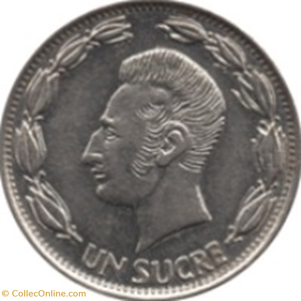 1 sucre 1964 Equateur monnaies monde 1 sucre 1964 equateur