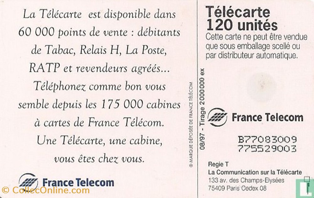 divers telecartes cartes telephoniques france la telecarte gemplus 01 1 1988