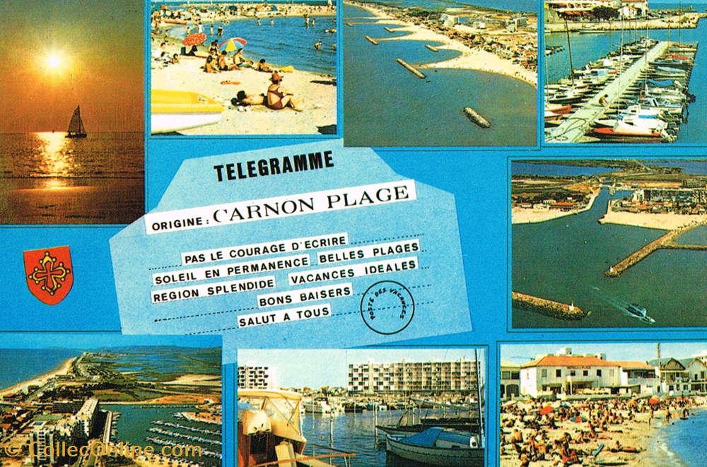 cartes postales france herault carnon plage