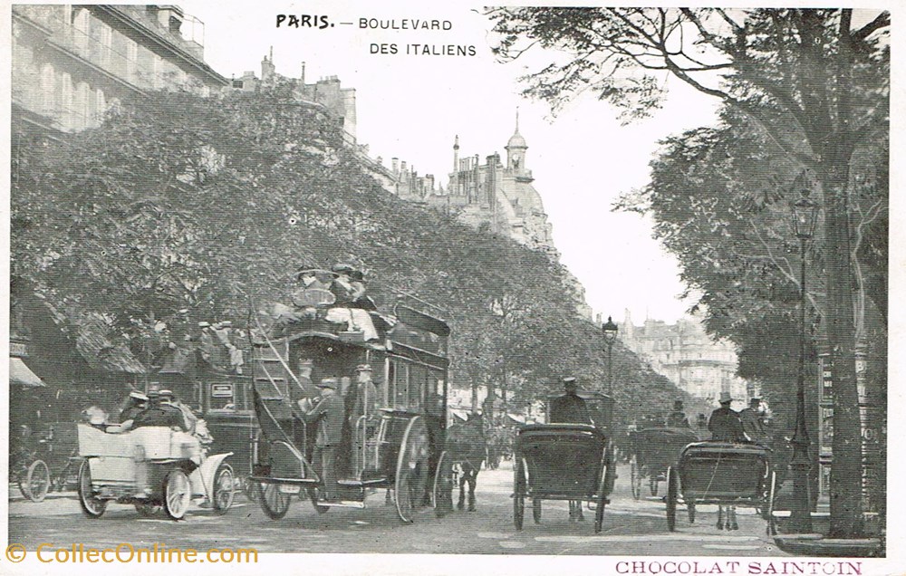 cartes postales france paris bd des italiens