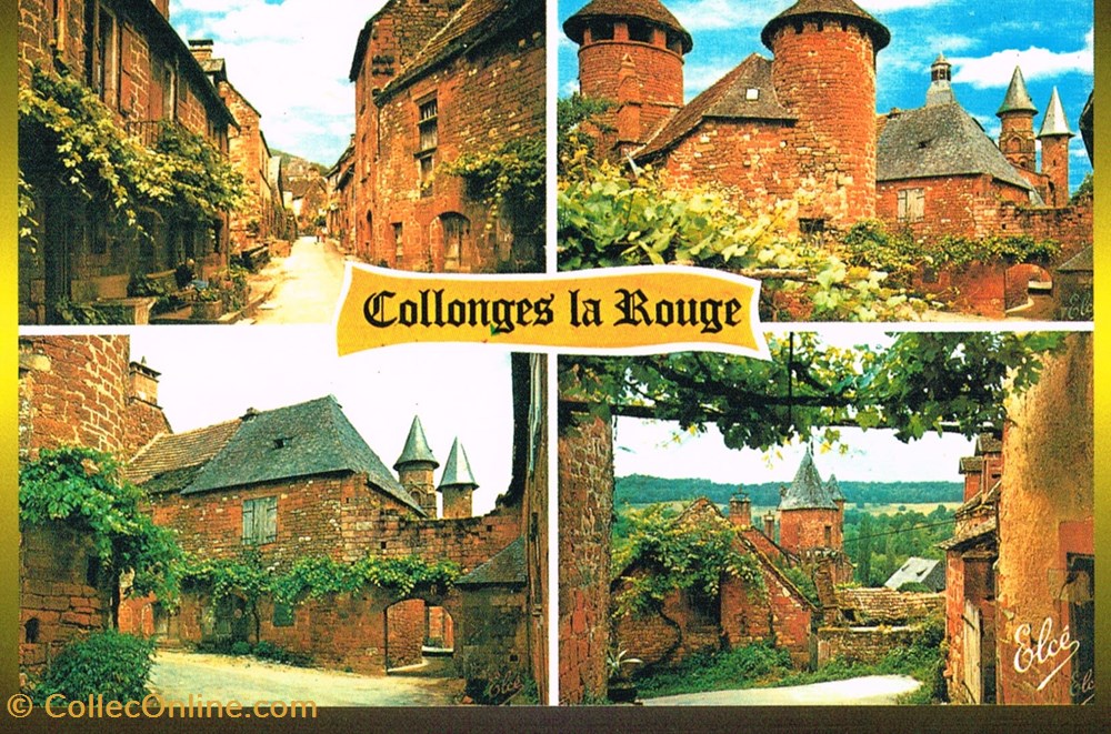 cartes postales france correze collonges la rouge