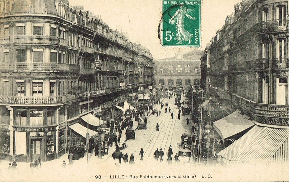 France-Nord-Lille-rue Faidherbe cartes postales france nord lille rue faidherbe