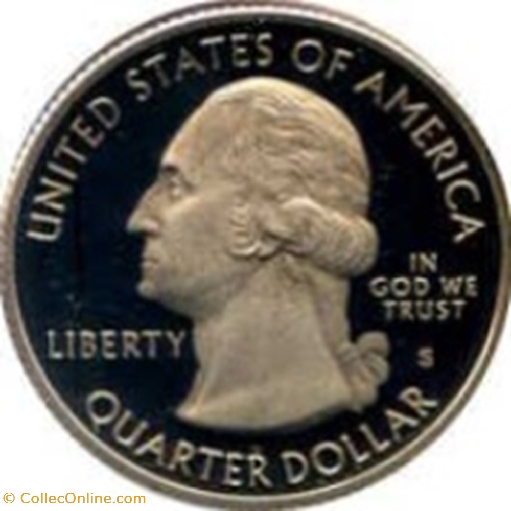 Etats Unis-¼ Dollar ''Washington Quarter'' Blue Ridge Parkway 2015 D monnaies monde etats unis dollar washington quarter blue ridge parkway 2015 d