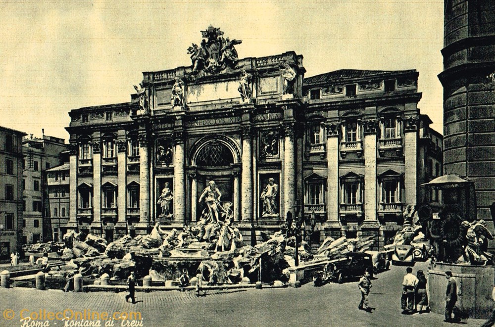 Italie-Rome-Fontaine de Trévi cartes postales italie rome fontaine de trevi