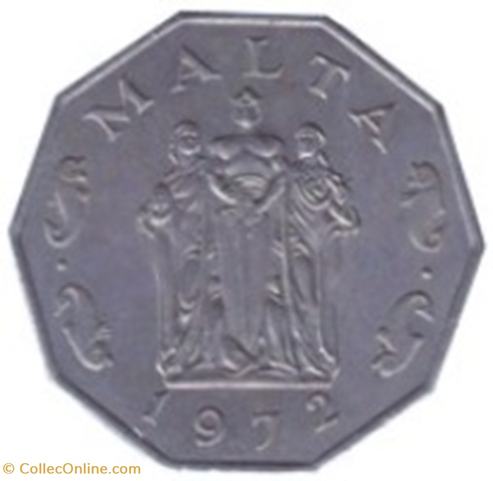 50 cents 1972 Malte monnaies monde 50 cents 1972 malte