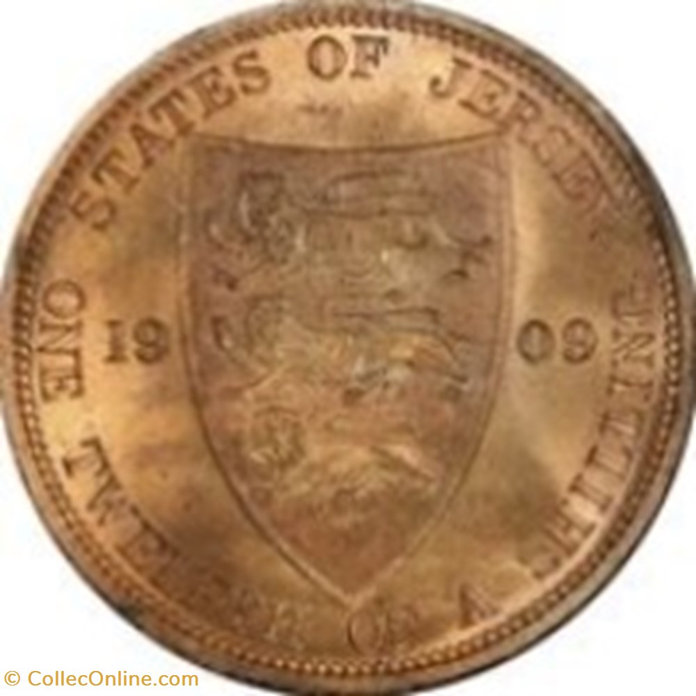 1⁄12 shilling Édouard VII 1909 Jersey monnaies monde 1 12 shilling edouard vii 1909 jersey