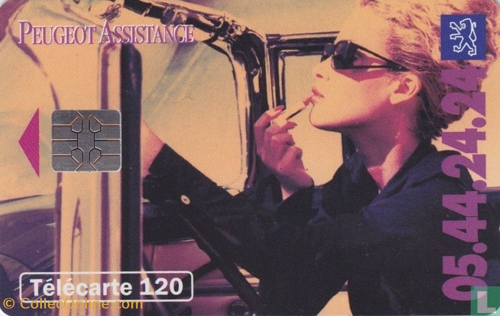 France- Peugeot Assistance- Solaic 06 (1993) divers telecartes cartes telephoniques france peugeot assistance solaic 06 1993