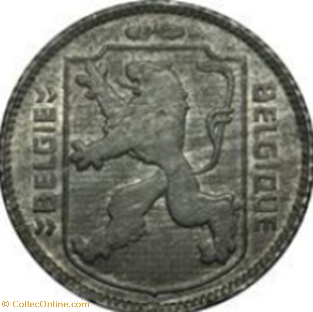 1 franc - Léopold III - type Rau België-Belgique 1942 monnaies monde 1 franc leopold iii type rau belgie belgique 1942