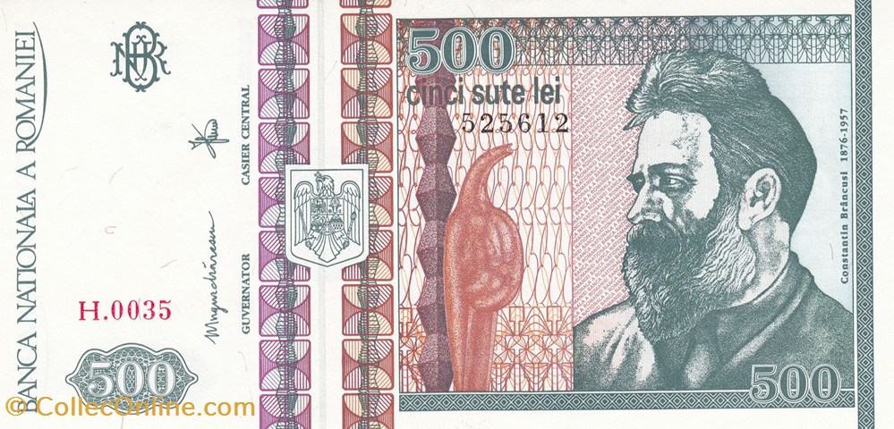 Roumanie-500 Lei 1992 billets roumanie 500 lei 1992
