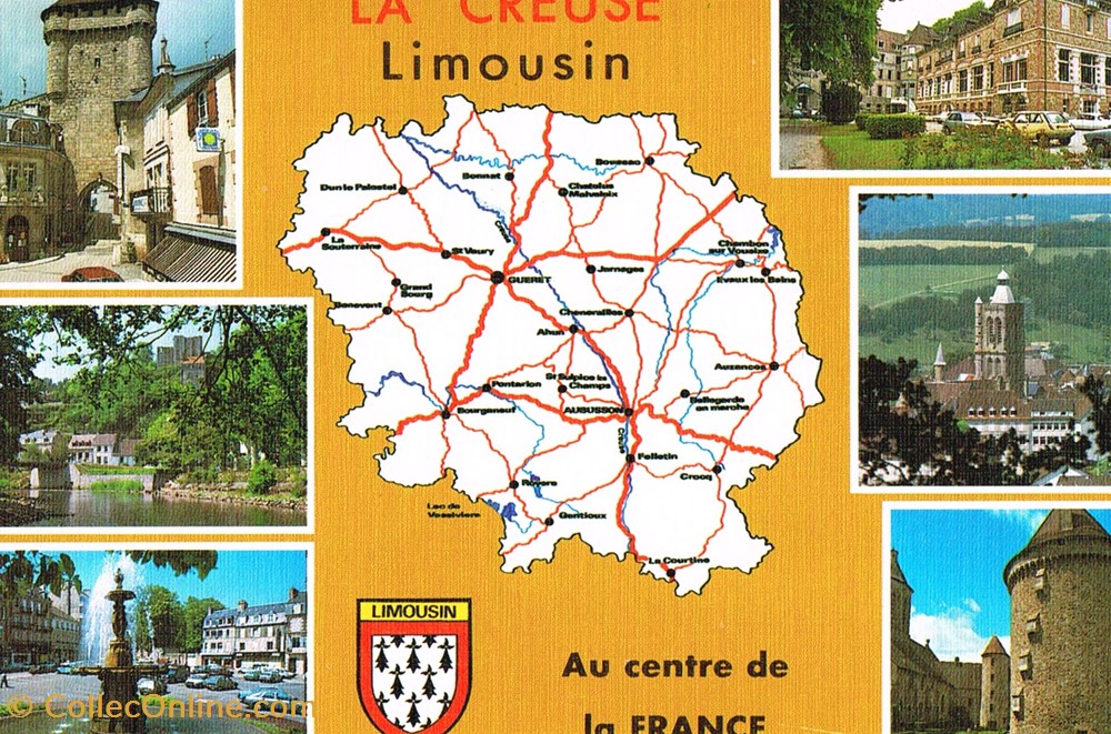 France-Limousin-La Creuse cartes postales france limousin la creuse