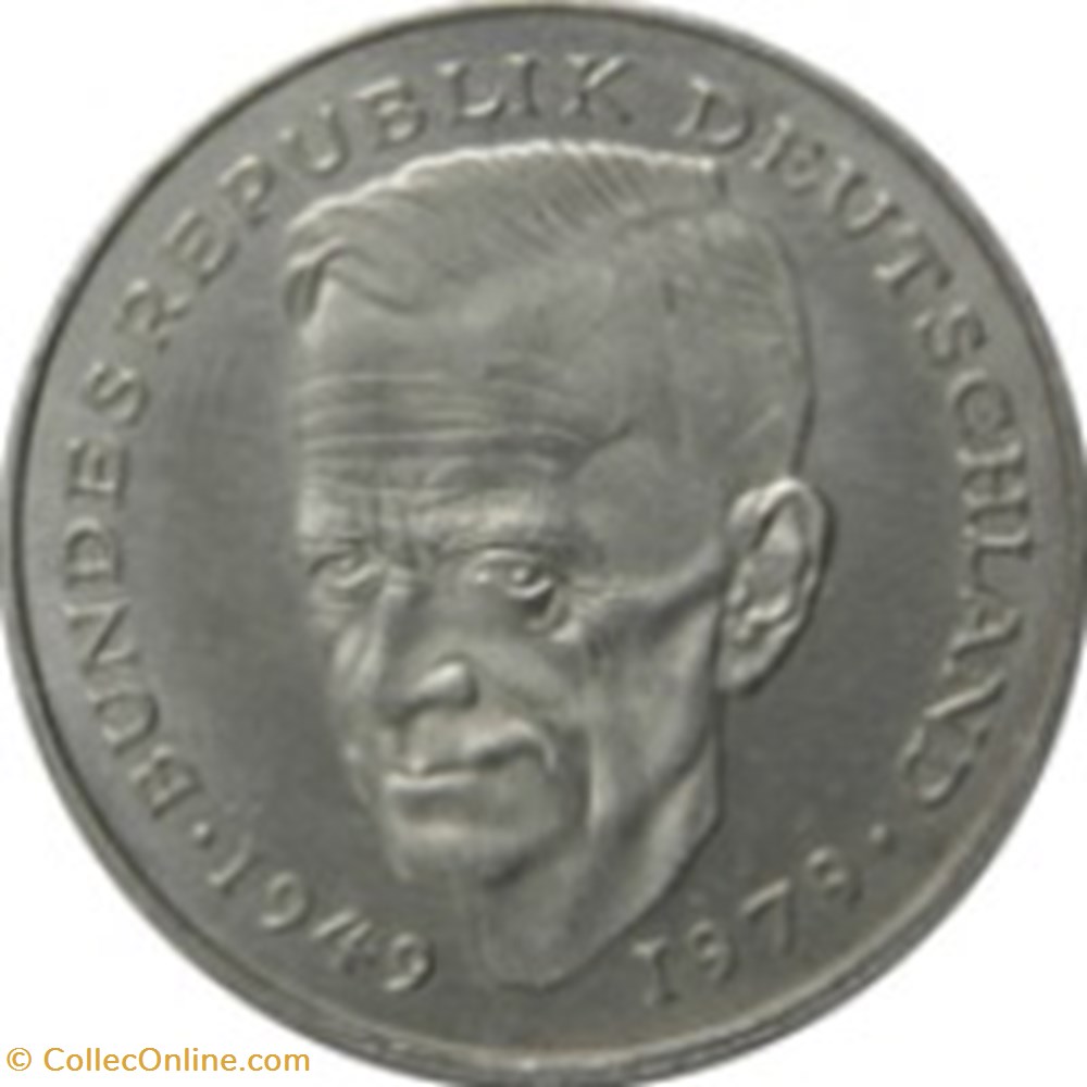 2 deutsche mark Kurt Schumacher Allemagne 1988 (J) monnaies monde 2 deutsche mark kurt schumacher allemagne 1988 j