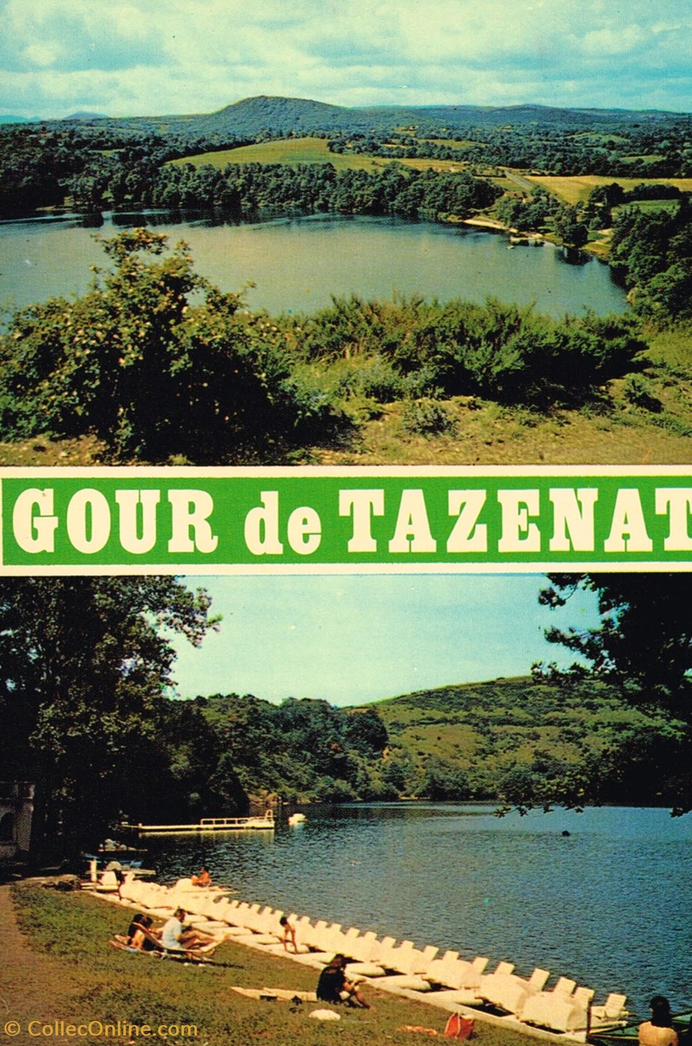 cartes postales france puy de dome gour de tazenat
