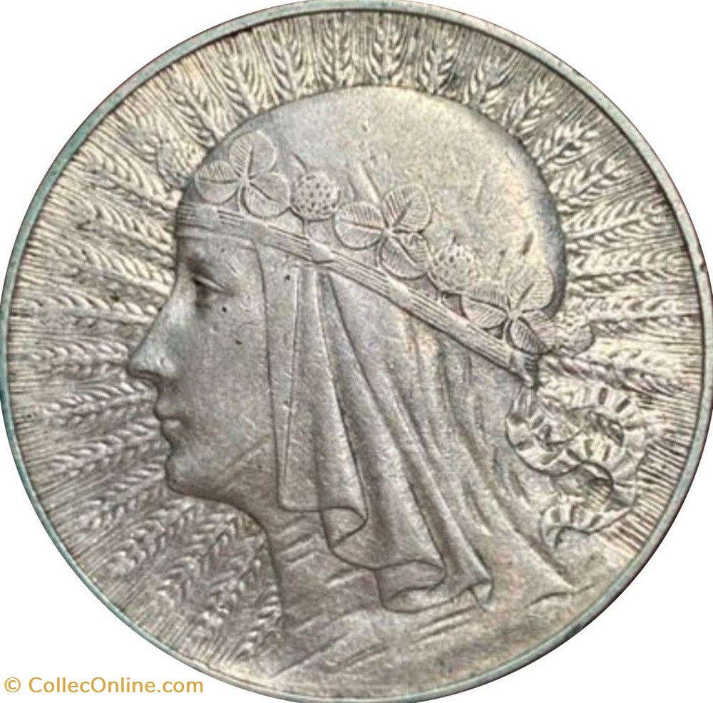 5 Zlotys Pologne 1933 monnaies monde 5 zlotys pologne 1933