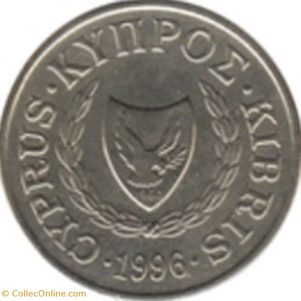 2 cents Chypre 1996 monnaies monde 2 cents chypre 1996