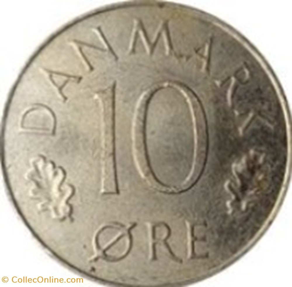 10 øre - Margrethe II Danemark 1975 monnaies monde 10 re margrethe ii danemark 1975