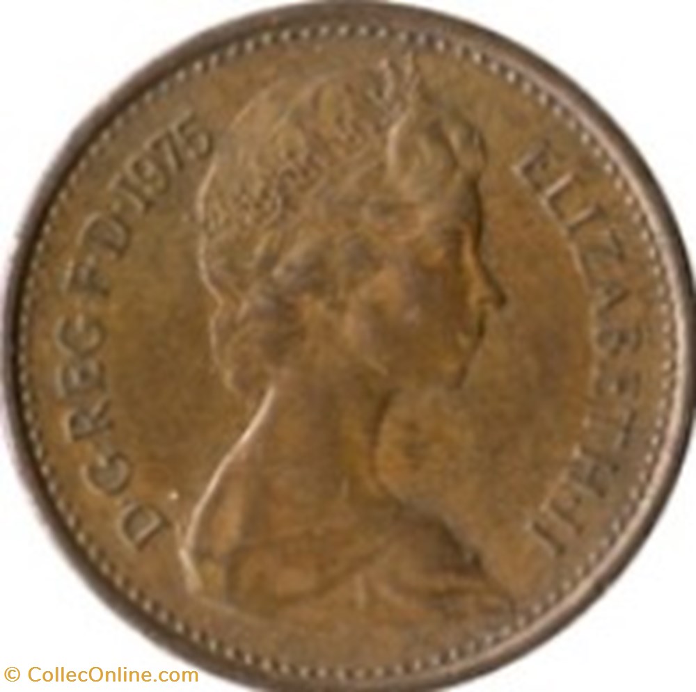 ½ nouveau penny Elizabeth II 2e portrait 1976 monnaies monde royaume uni nouveau penny elizabeth ii 2e portrait 1976