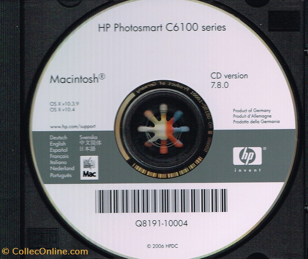 HP Photosmart C6100 séries V7.8.0 informatique logiciels hp photosmart c6100 series v7 8 0