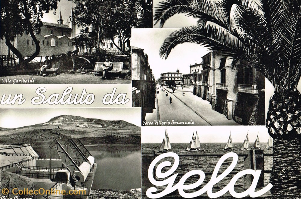 Italie-Sicile-Gela cartes postales italie sicile gela