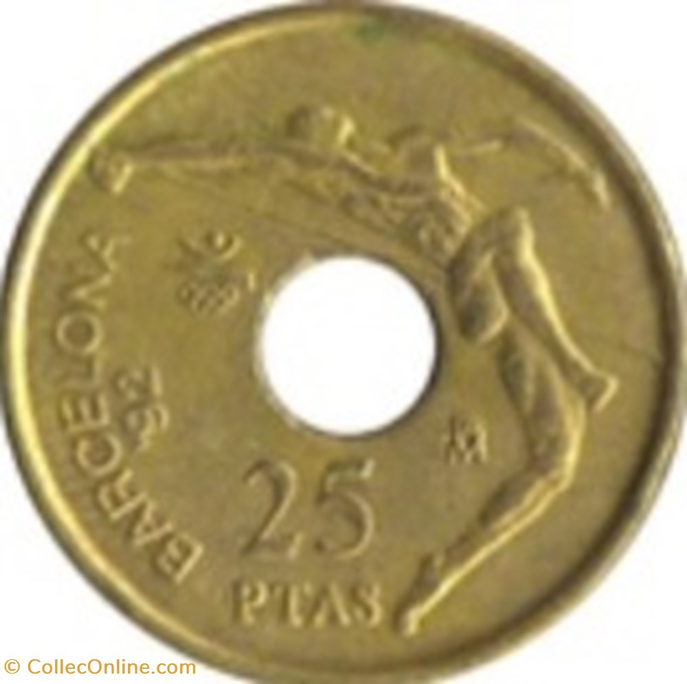 25 Pesetas Espagne 1990 monnaies monde 25 pesetas espagne 1990