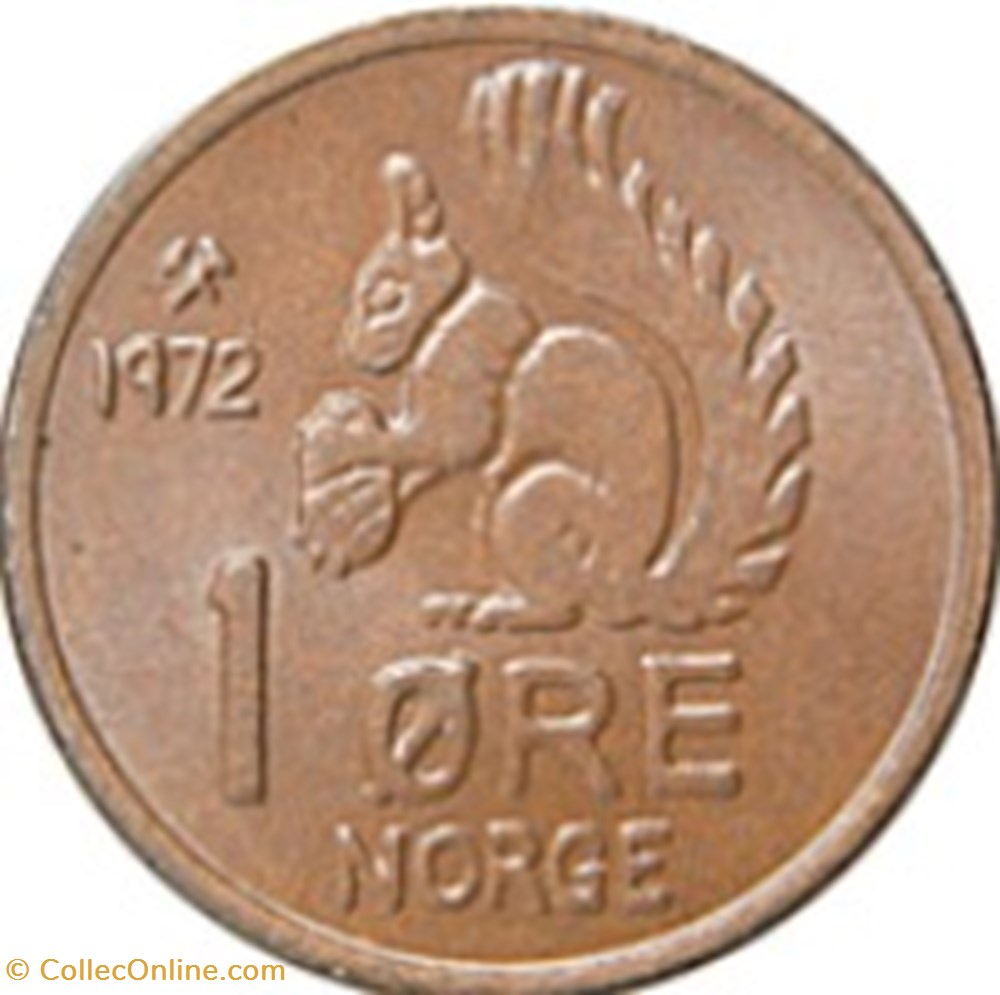 1 øre - Olav V Norvège 1969 monnaies monde 1 re olav v norvege 1969