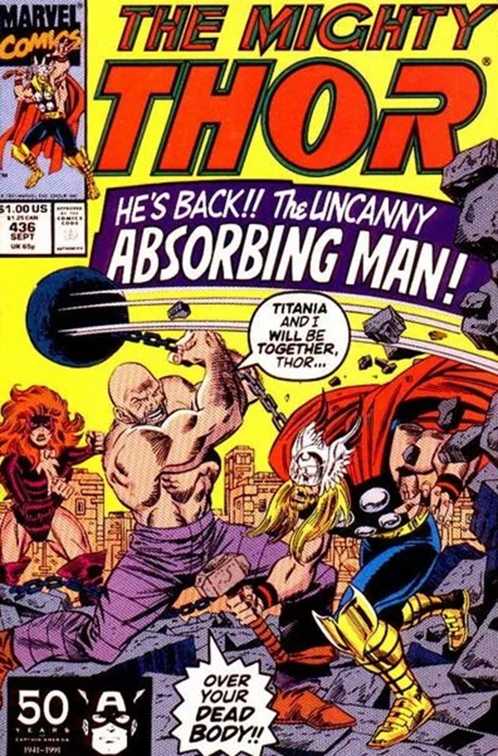 THOR VO 1991-N°436 livres bd revues comics thor vo 1991 n 436