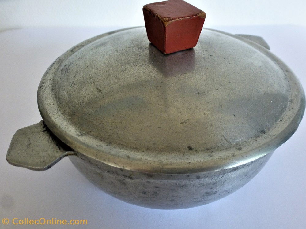 art antiquites 6 sucrier en metal