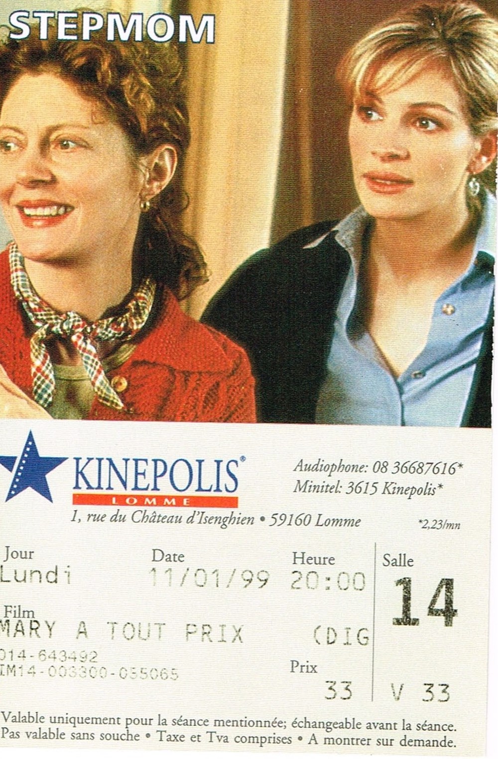 Step Mom documents anciens tickets d entree step mom